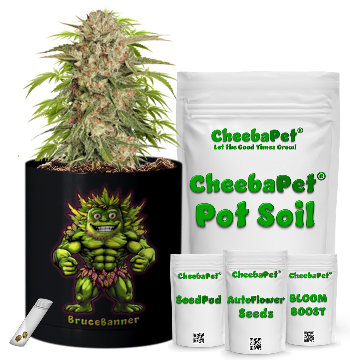 CheebaPet Planter Kit - Alpha Collection - BruceBanner