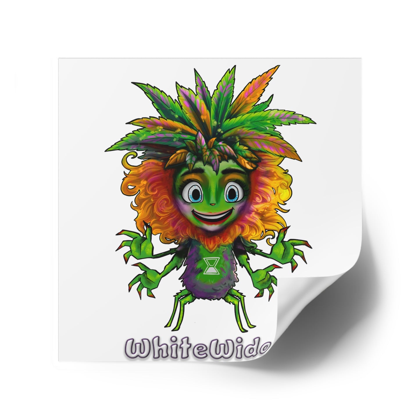 Square Stickers Alpha H2H WhiteWidow