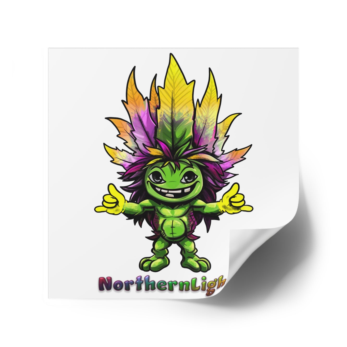 Square Stickers Alpha H2H NorthernLights