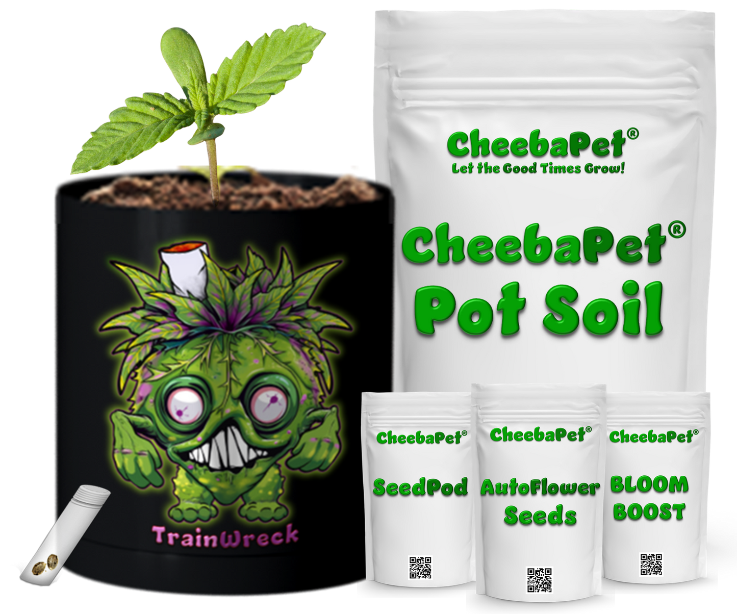 CheebaPet Planter Kit - Alpha Collection - TrainWreck