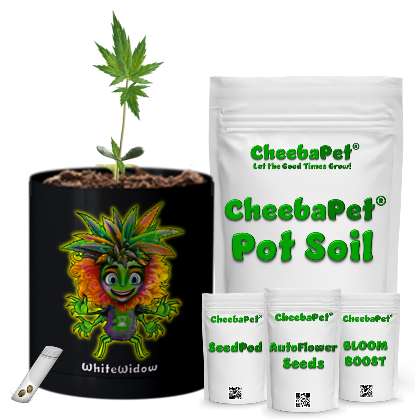 CheebaPet Planter Kit - Alpha Collection - WhiteWidow:  30% Off thru May 4 use code "Weekly30"