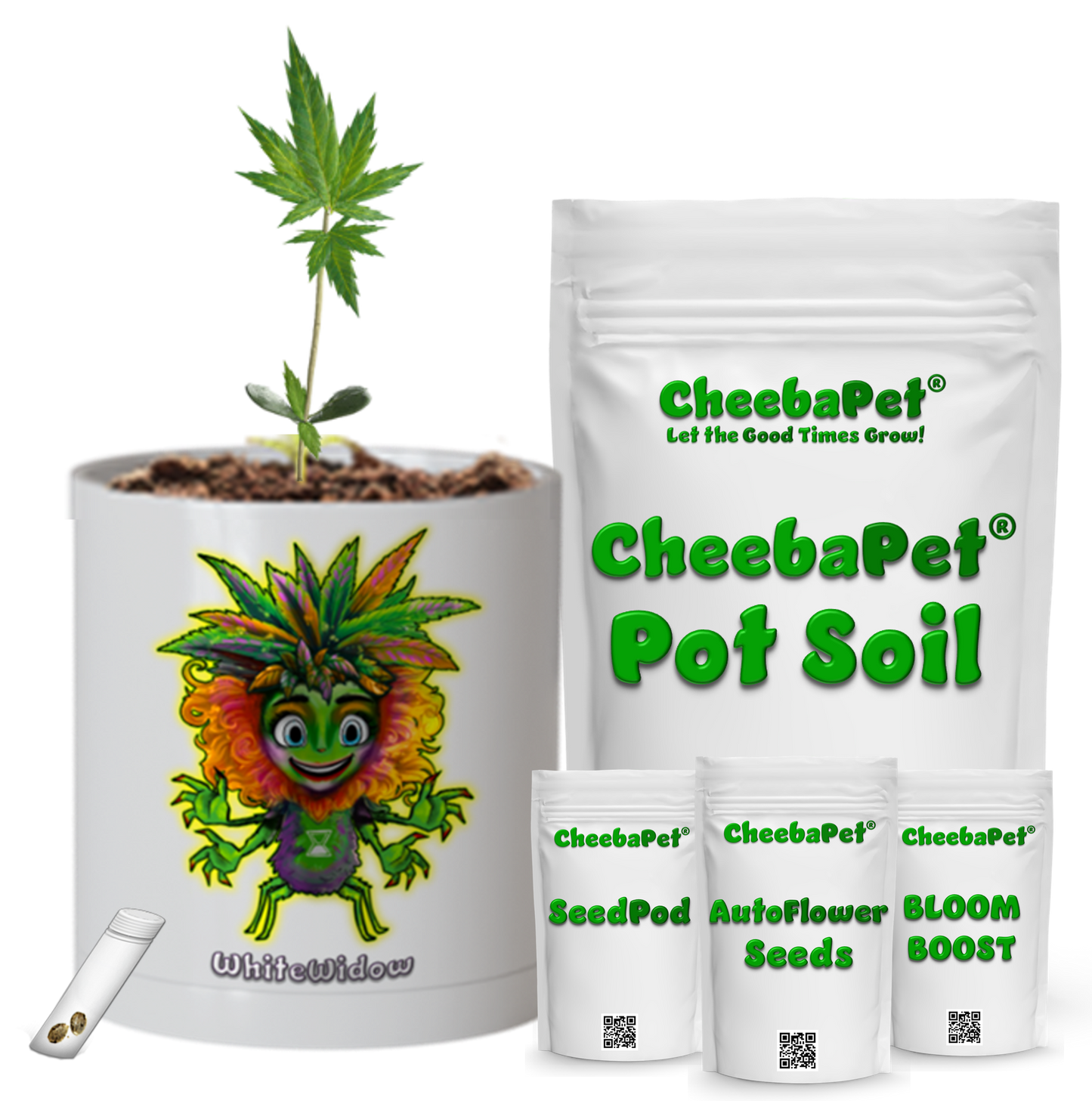 CheebaPet Planter Kit - Alpha Collection - WhiteWidow:  30% Off thru May 4 use code "Weekly30"