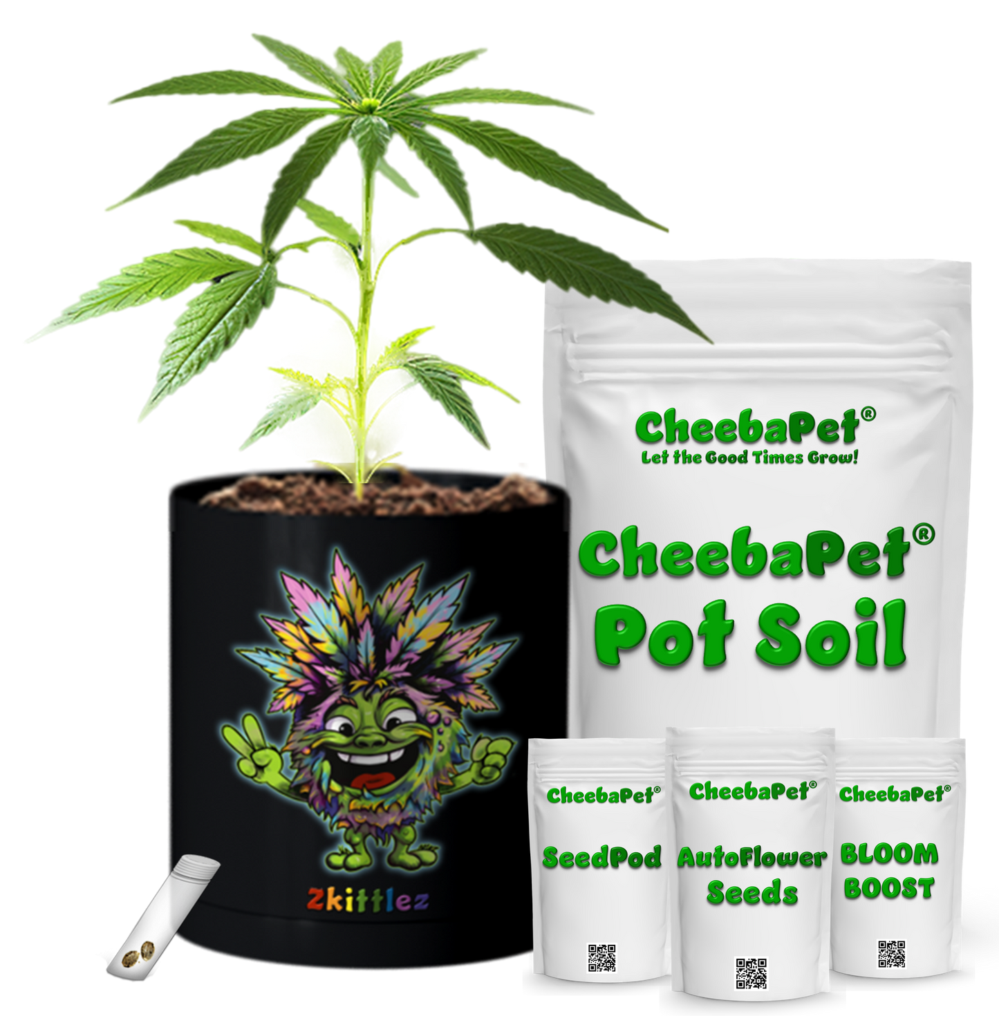 CheebaPet Planter Kit - Alpha Collection - Zkittlez