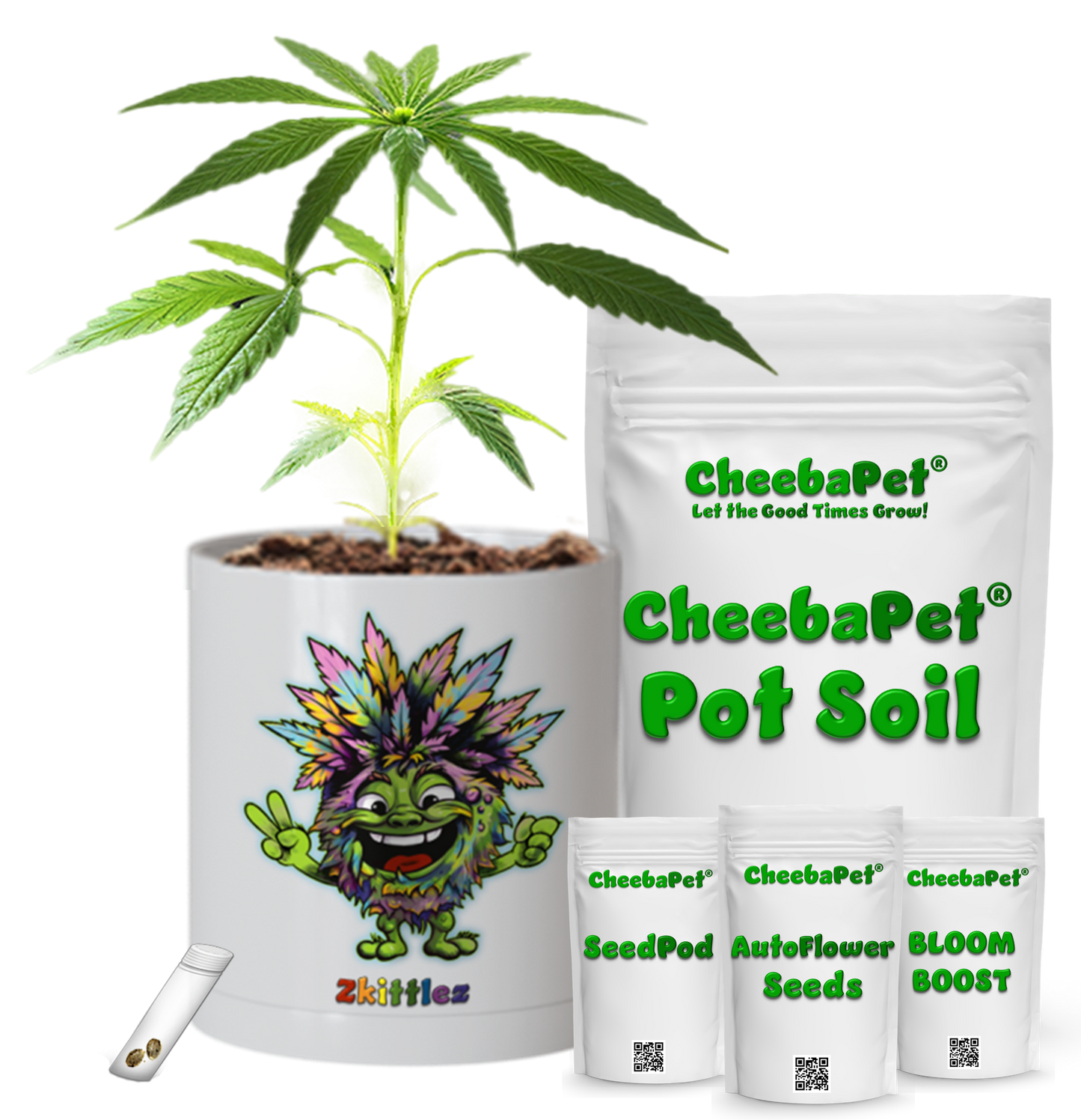 CheebaPet Planter Kit - Alpha Collection - Zkittlez